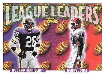 Audray McMillian / Henry Jones Minnesota Vikings/Buffalo Bills 1993 Topps NFL League Leaders #216
